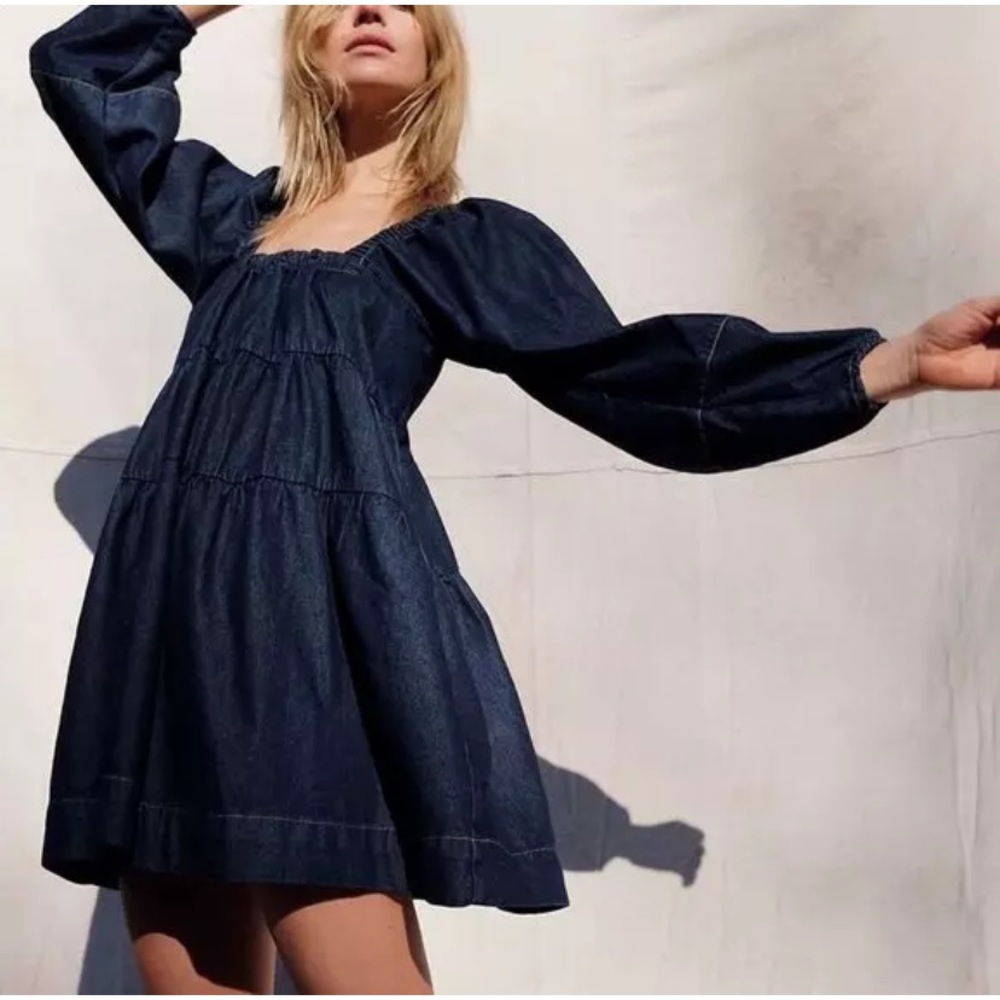Free People Lou Jean Babydoll Dress